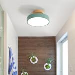 Ceiling Lights Modern Led Nordic Wood Lighting Fixture Indoor led panel ceiling