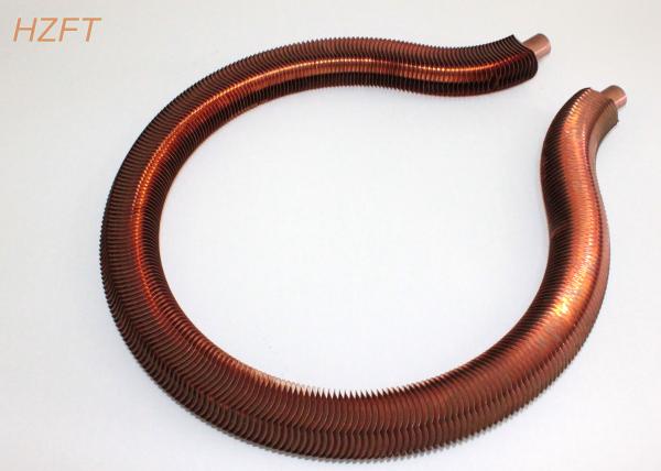 Buy cheap Extruded Copper / Cupronickel Fin Coil Heat Exchanger for Water Heater Boilers from wholesalers