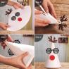 Buy cheap Handmade Felt Christmas Tree Ornaments , Christmas Gift Hat With Antlers from wholesalers