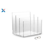 Buy cheap 3 Sections Acrylic File Organizer , Clear Acrylic Office Organizer OEM Available product