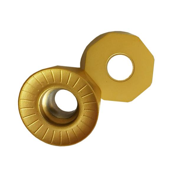 Buy cheap Yellow Round Carbide Inserts Milling Cutting Insert RCGT10T3MO-LH from wholesalers