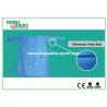 Buy cheap Hospital Level3 Disposable SMS Surgical Gown Dark Blue With Knitted Wrist from wholesalers