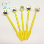 Plastic Disposable Dental Mirror With Spatula