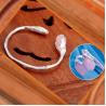 Buy cheap Handcraft Sterling Silver Cuff Bracelet with Sculpted Rose Quartz Gardenias (B6032401ROSE) from wholesalers