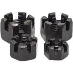 Precision Nonstandard Parts OEM Service Fine Toothed Slotted Nut Black Finish