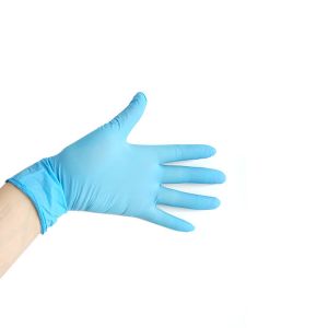 Buy cheap Biodegradable Powder Free Disposable Nitrile Gloves 100pcs Box 9mil from wholesalers
