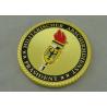 Buy cheap Rope Edge Personalized Coins Zinc Alloy Die Casting Enamel Gold from wholesalers