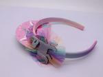 Buy cheap Polyester Girls Unicorn Hair Band , Toddler Rainbow Hair Accessories from wholesalers