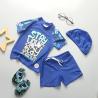 Buy cheap Carton Picture Boys Swimwear Sets Nylon Split Boys Swimming Suit With Hat UPF50++ from wholesalers