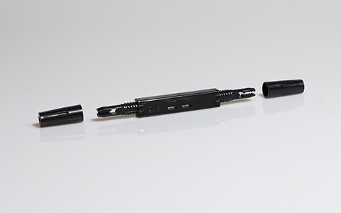 Mechanical Splice Plastic Fiber Optic Cable Connectors IP54 Precision Metallic Alloy Components