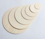 Poplar Solid Round Wooden Discs Disk Board Baby Card Christmas Wood Chips For