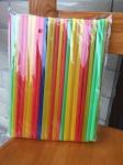 Colorful Straight Straws Disposable Drinking Straw plastic 245*7.5 mm