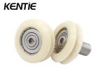 Aluminium Guide Rail V Shape Nylon Rollers With Bearings Size M10 / 26.3x30