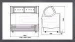Low Noise Fan Forced Ventilation Gelato Showcase, Energy Saving Commercial Chest