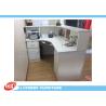 Buy cheap Melamine Finished MDF Shop Cash Counter White / 2000mm * 1500mm * 1100mm from wholesalers