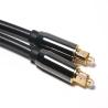 Buy cheap Professional Toslink plastic optical cable Black nylon braid Fiber Optical Digital Audio Cable With Gold Plated from wholesalers