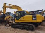 20 Tons Hydraulic Crawler Used Komatsu Excavator 0.8m3 Bucket PC200 - 7