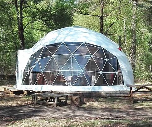 Buy cheap 15m Diameter PVC Coated Geodesic Dome Tent Sphere Clear Dome Tent from wholesalers