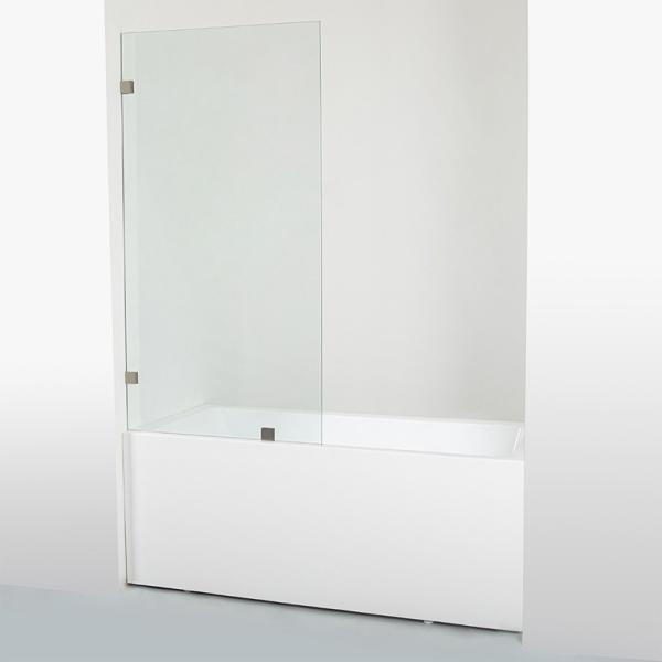 Frameless Clear Tempered Glass Black Profile Walk in Shower Screen Shower Door