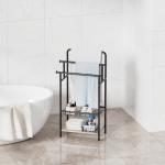 Free Standing Towel Rack Multifunctional Household Bathroom Towel Organizer