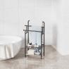 Buy cheap Free Standing Towel Rack Multifunctional Household Bathroom Towel Organizer Bathroom Blanket Rack With Storage Basket from wholesalers
