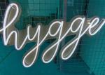 EU Plug White Hugger Neon Led Signs Silica Gel For Teacher