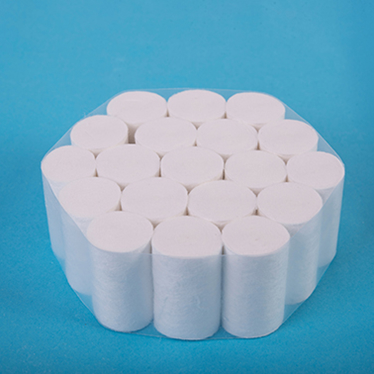Non Irritating Dental Gauze Rolls , Soft Touch Organic Cotton Roll FDA Certification
