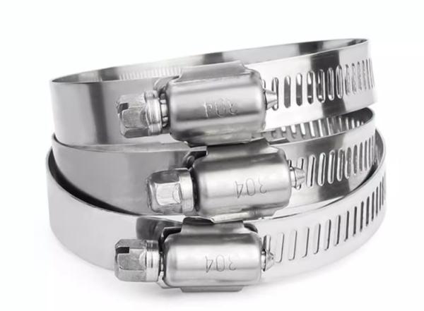 China Wholesale Price 304 316 Stainless Steel Hose Clamp Custom American Type 1