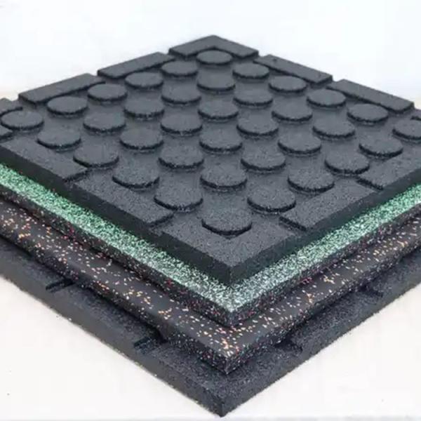 Buy cheap Eco Sport Rubber Floor Tiles Gym Outdoor Rubber Flooring Heavy Duty Rubber Exercise Equipment Mats from wholesalers