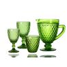 Buy cheap Solid Green 14cm Coloured Whisky Glasses , 350ml Embossed Wine Glasses from wholesalers