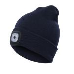 Factory Price LED Lighted Beanie Cap Hip Hop Men Knit Hat Winter Warm Hunting