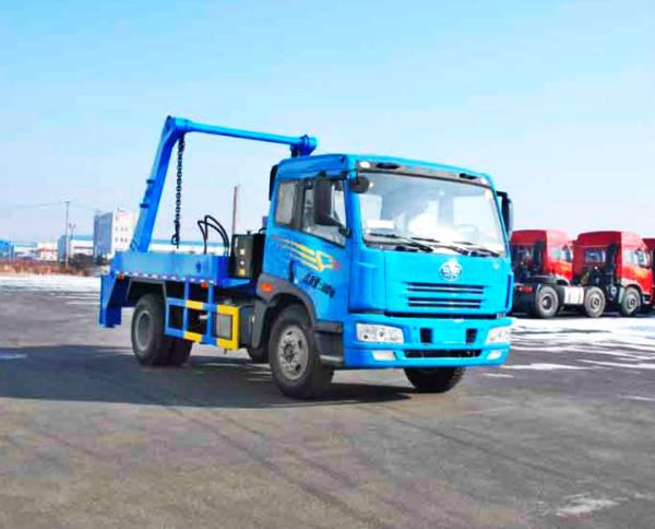 Buy cheap Skip Loading Waste Collection Trucks Self Dumping 10m3 / 12m3 Volume Swing Arm Type from wholesalers