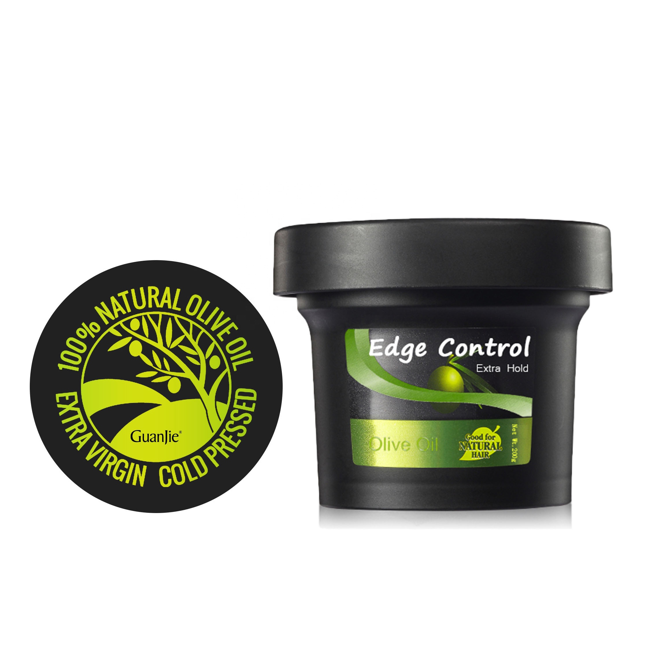 Multi Colors Customize Private Label Long Lasting Olive Oil Edge Control for 4C Hair