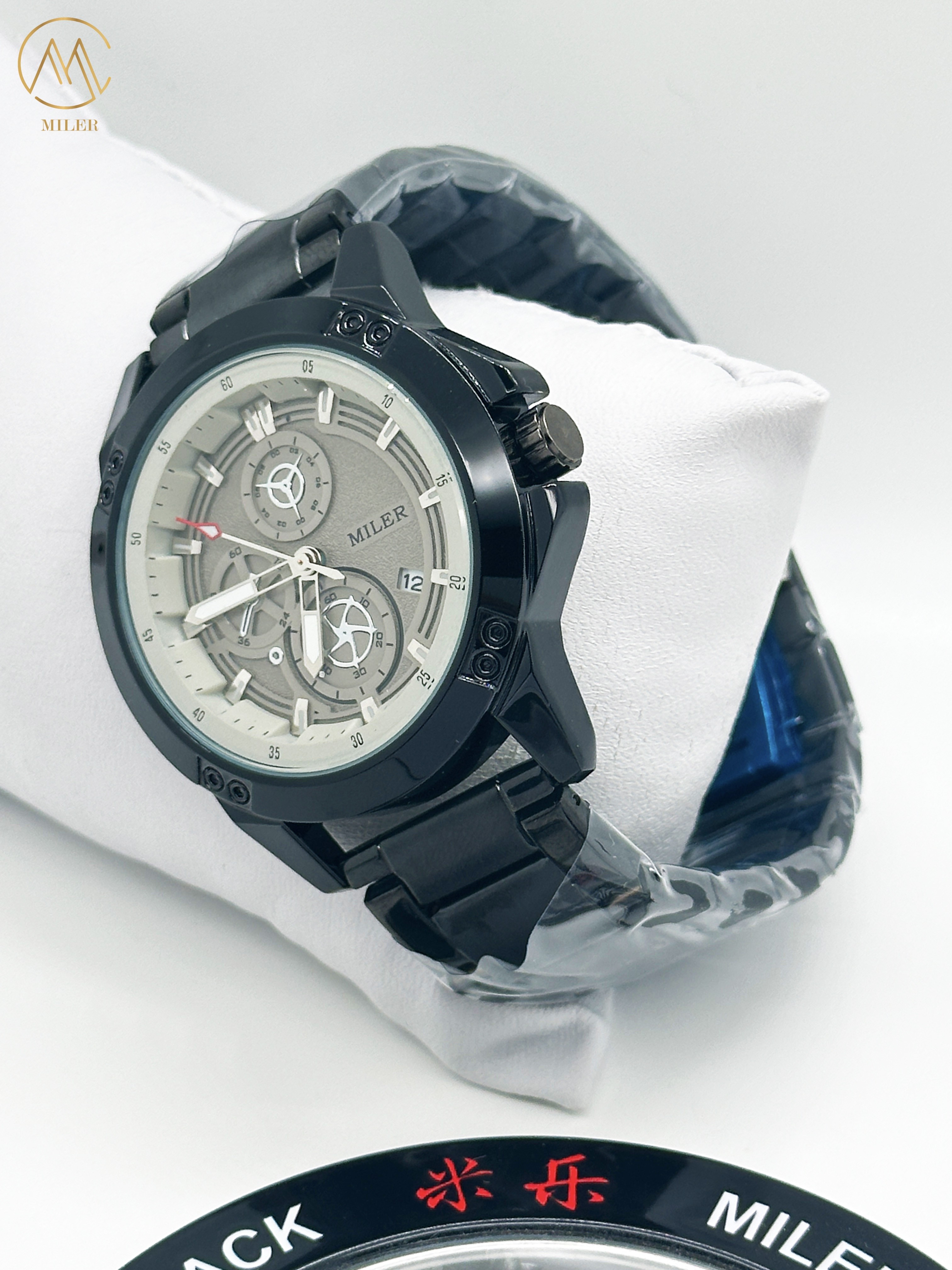 MILER Fashion Business Mens Watches Luxury Quartz Watch 3ATM Waterproof With Date Wristwatch Reloj