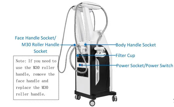 2 In 1 Slimming Machine Laser Vacuum Roller Cellulite Reduction Device