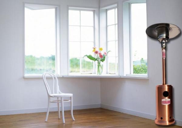 Buy cheap Outdoor Meeting Mushroom Patio Heater With Round Base Side Mounted Wheels from wholesalers