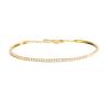 Buy cheap The Night & Day 18K Gold Diamond Bangle 0.23ct Extension Chain Contrast Color Series from wholesalers