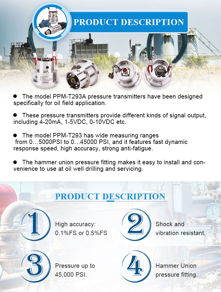 PPM-T293A Oil & Gas Industry Atmospheric Pressure Sensor