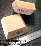 Kraft Paper Burger Box Corrugated Hamburg Box,Burger French Fries Packaging