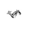 Buy cheap Double Handle Basin Mixer Faucet Brushed Bathroom Basin Mixer Taps from wholesalers