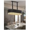 Buy cheap Black Led Chandelier Dining Room Oval Design Creative Kitchen Lamp interior decoration for home(WH-CY-186) from wholesalers