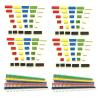 Buy cheap 150pcs Colored 2.54mm Single Row Straight Pin Header X30 Female Socket X120 Gold Plated from wholesalers