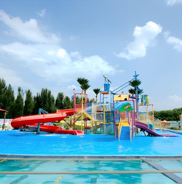 Customized Outdoor Water Playground Fiberglass With Steel Reinforcement For