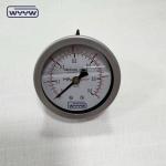63mm Stainless Steel Liquid Filled Pressure Gauge Shockproof 1/4"Bsp Back