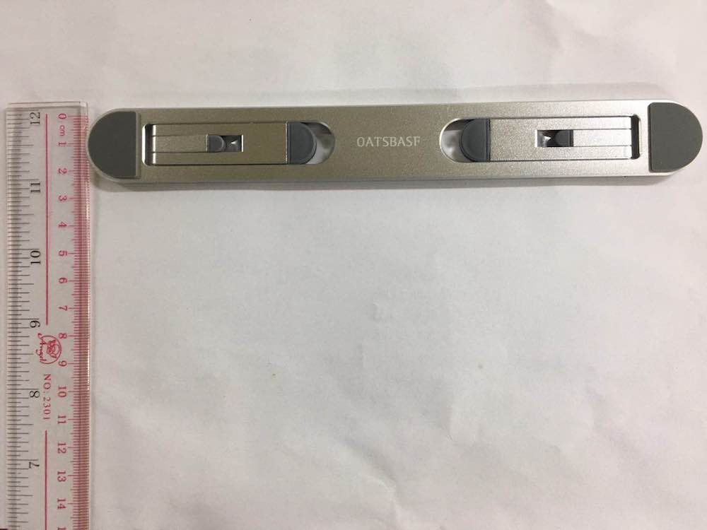215*20*4mm Adjustable Foldable Tablet Holder 6063 Aluminium Laptop Riser