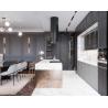 Buy cheap Apartment Modern Kitchen Cabinet Veneer And Lacquer Mixed Style Modern Furniture from wholesalers