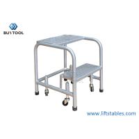 Buy cheap Alloy Steel Q235B Warehouse Mini Mobile Ladders With 300kg Capacity product