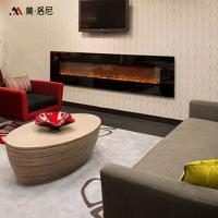 Buy cheap 1825mm Wall Mount Electric Fireplace Option Crystal Charcoal LED Light DIY product
