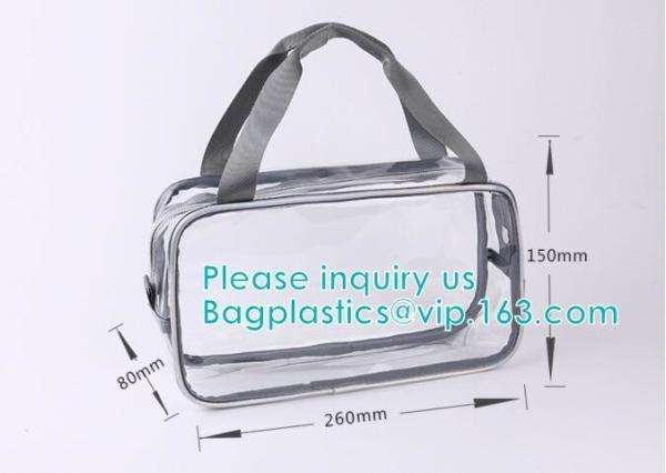 travel carry on airport clear pvc makeup bag, Toiletry Beauty Makeup Cosmetic