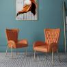 Buy cheap Diamond Tufting Upholstered Dining Armchair Nordic Luxury from wholesalers